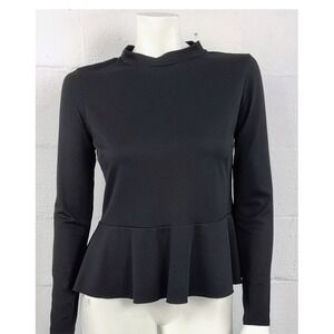 NWT SPANX Swim Pique Long Sleeved Swim Top Black Size 3XL 50+ UPF Protection